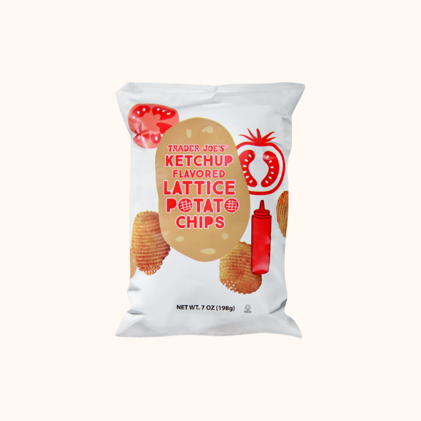 Ketchup Flavored Lattice Potato Chips